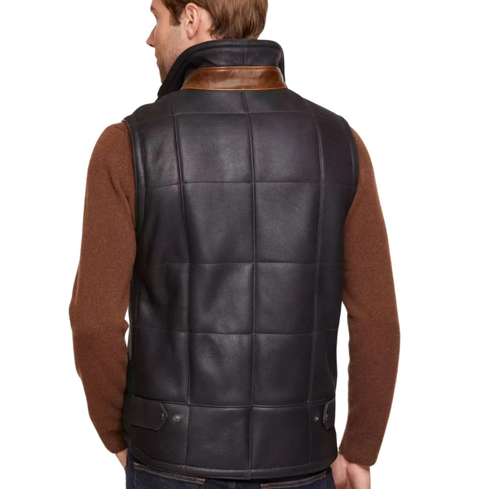 Brown Shearling Vest