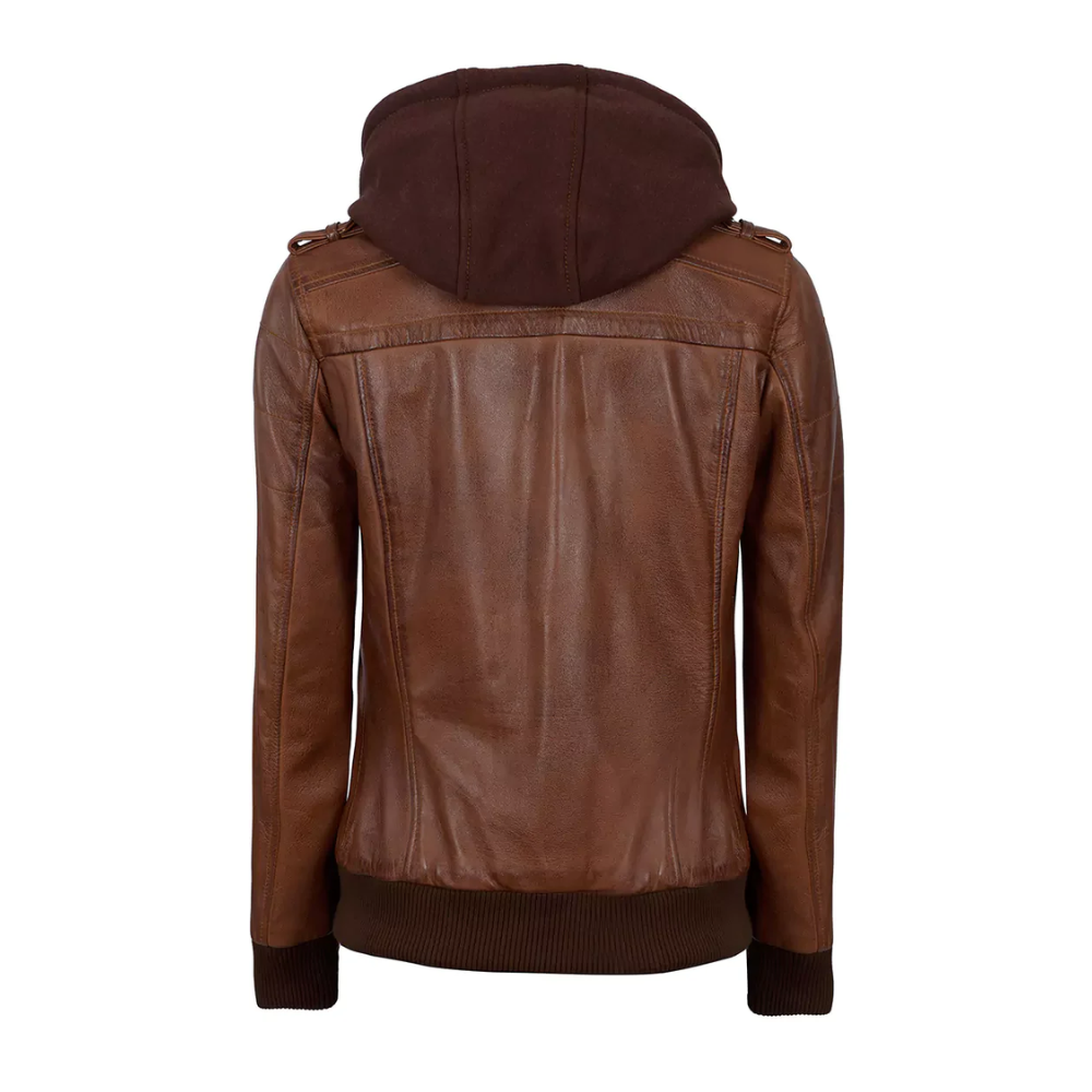 Brown Fusion Hooded Jacket
