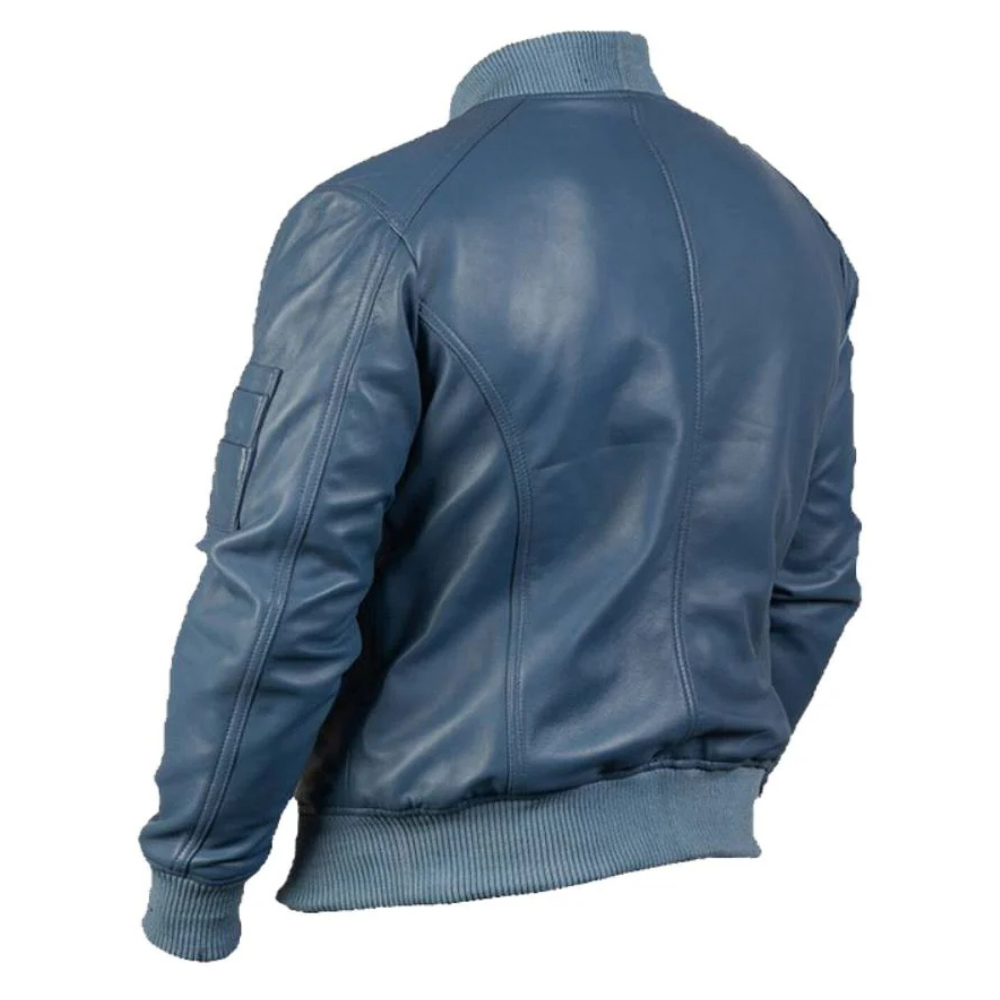 Blue Comet Bomber Jacket