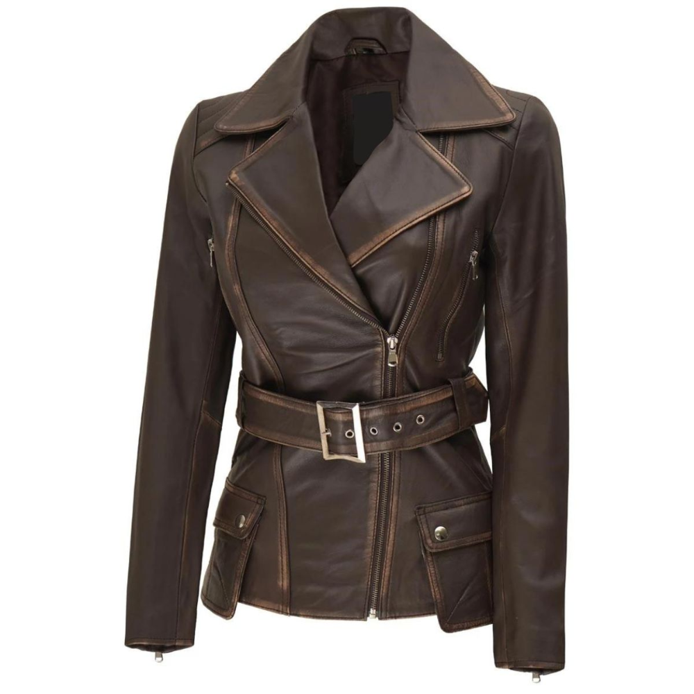 Dark Brown Alchemy Biker Jacket