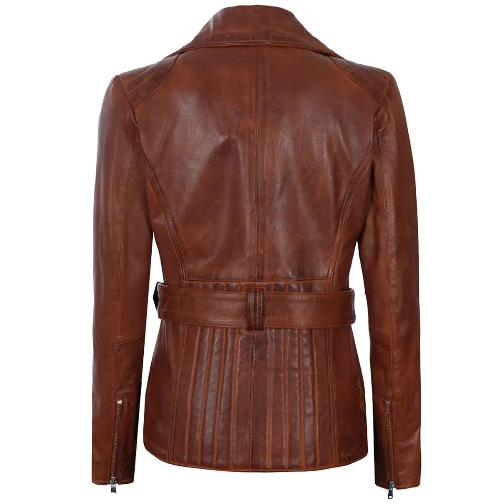 Brown Luminance Biker Jacket