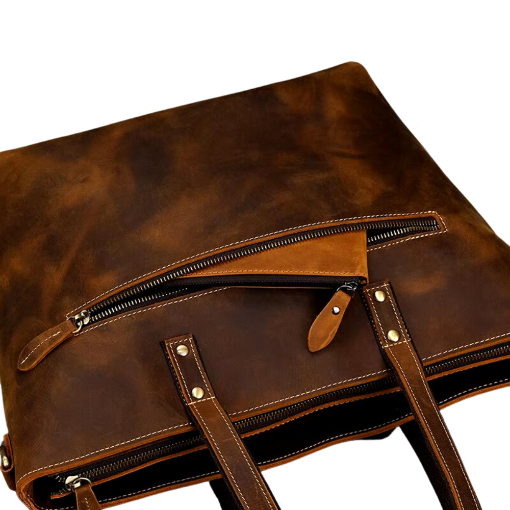 Brown Juggernaut Vintage Tote