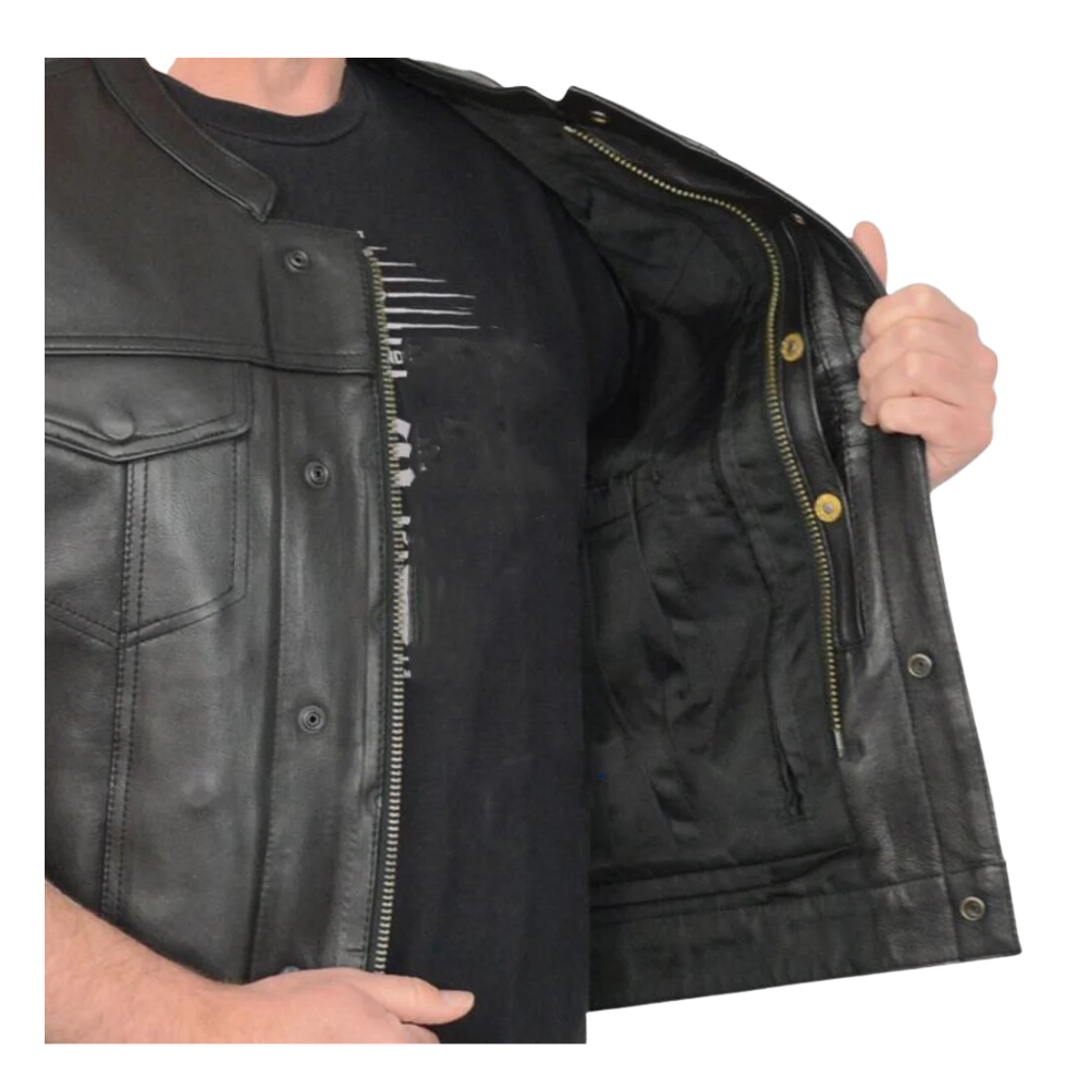 Black Fury Biker Vest