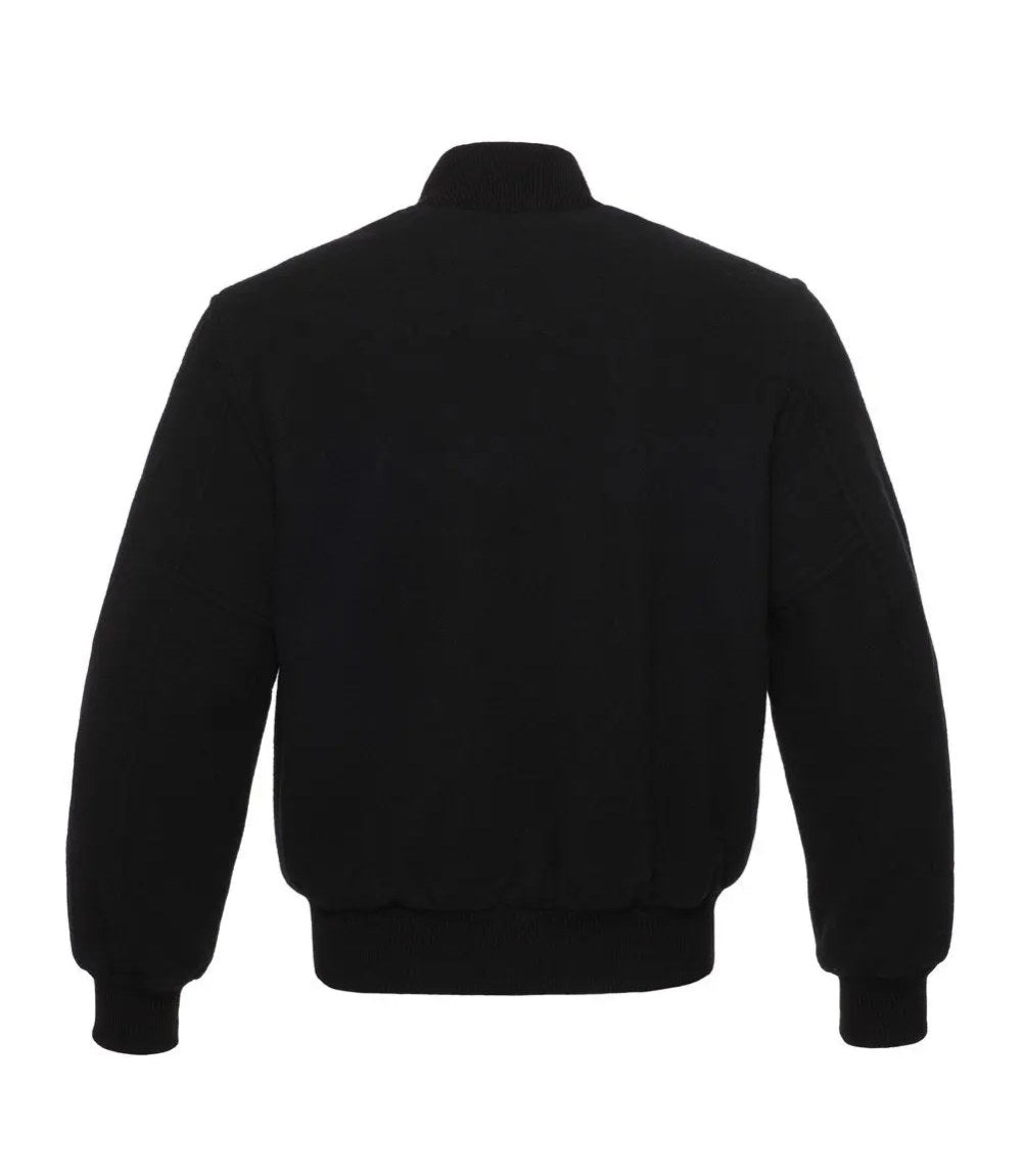 Black Iron Varsity Jacket