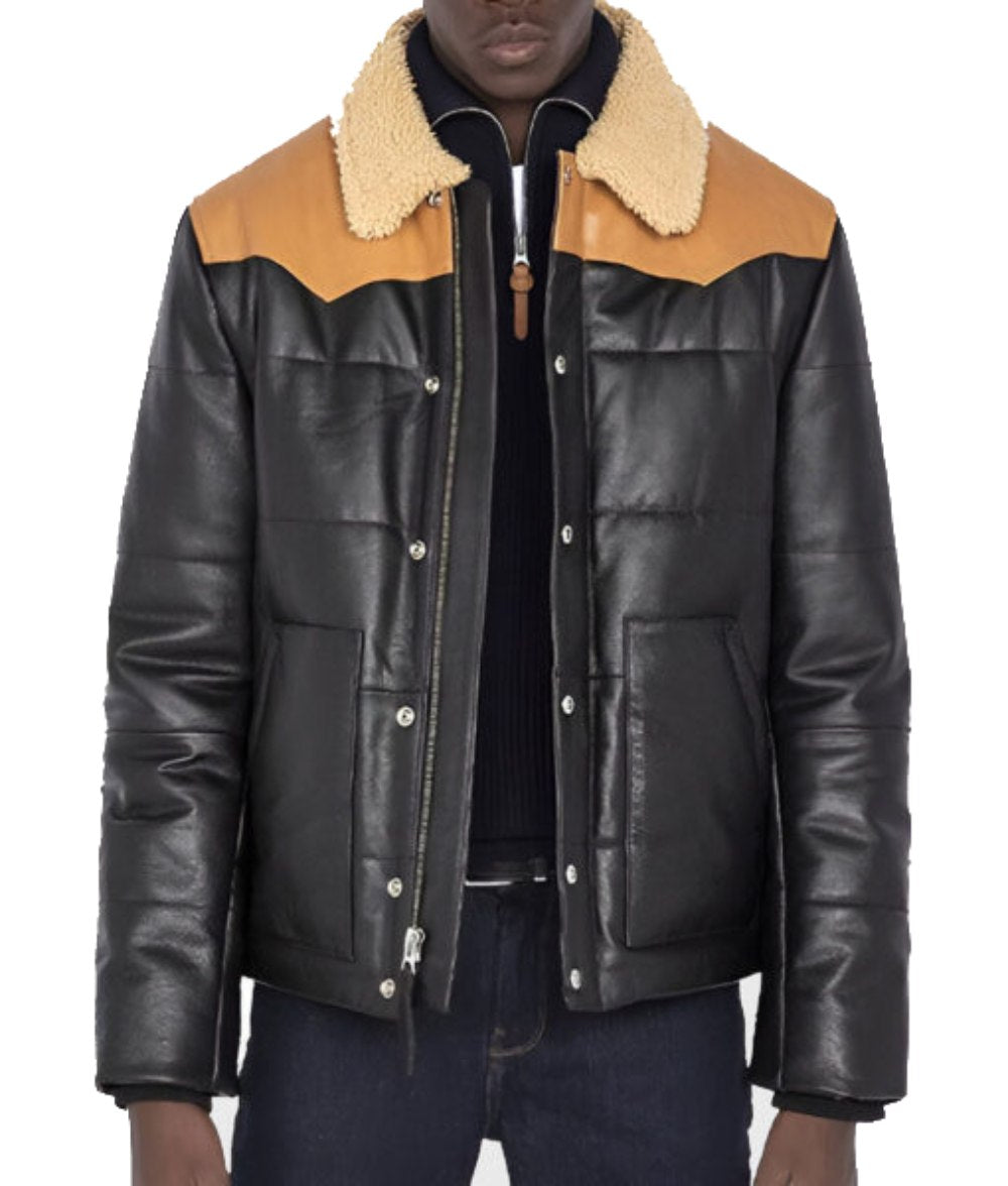 Black Kodiak Faux Shearling Jacket