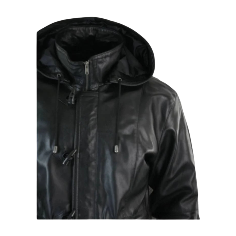 Black Steel Hooded Jacket