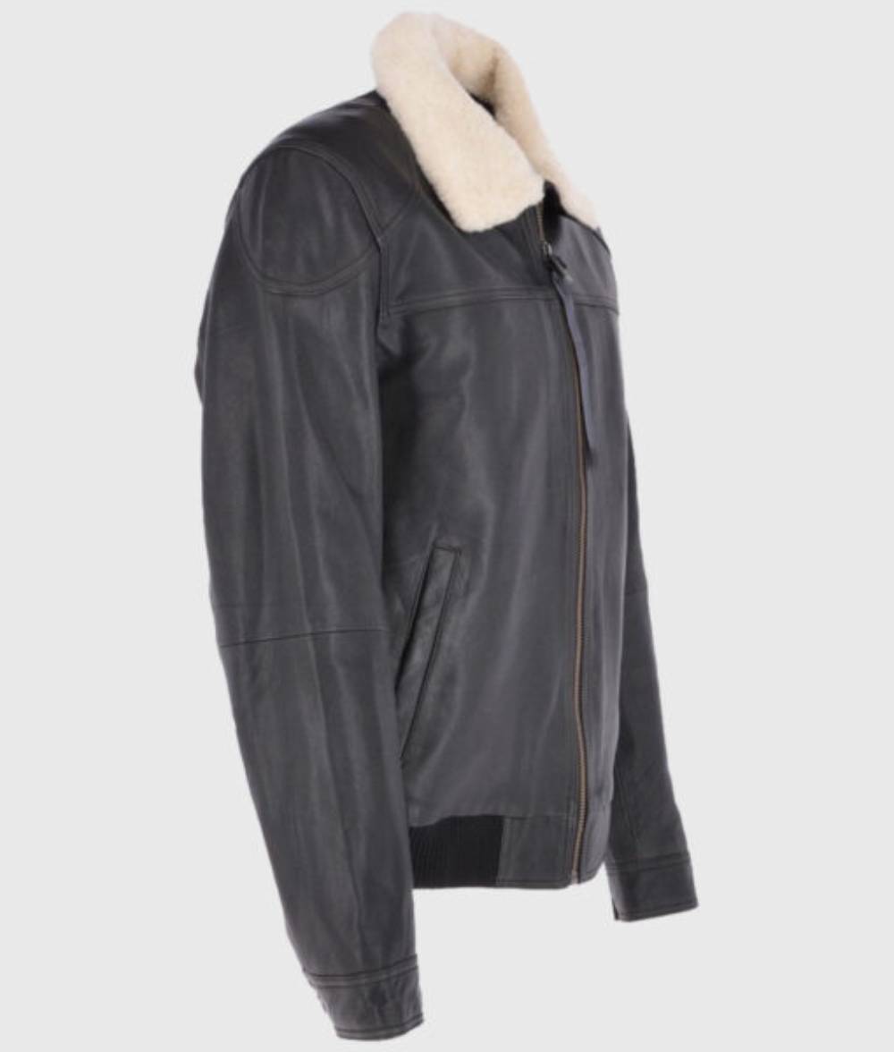 Black Vortex Bomber Jacket