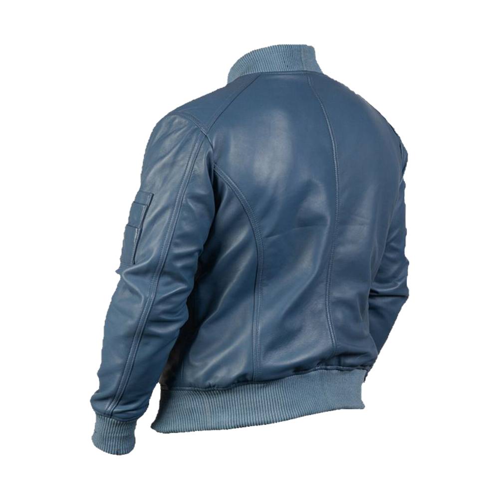Blue Comet Bomber Jacket