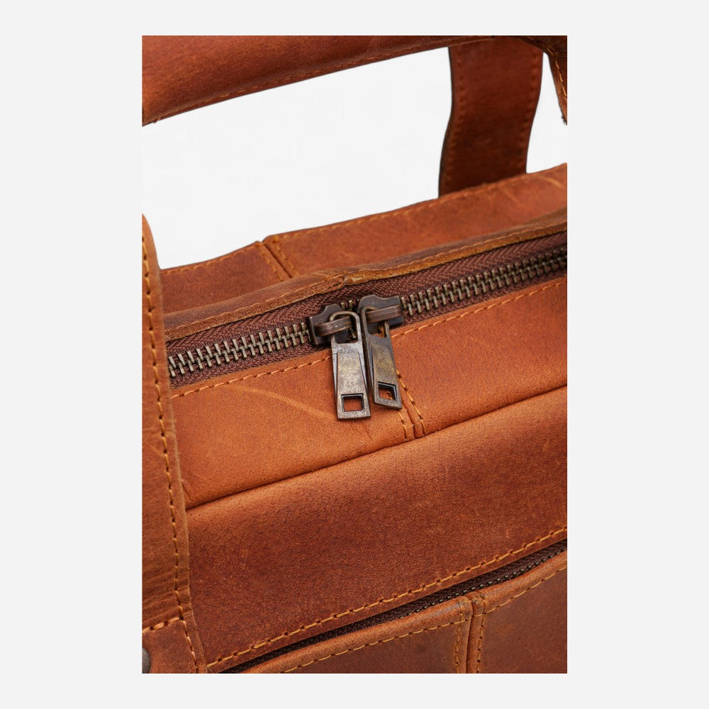 Brown Artisan Leather Briefcase