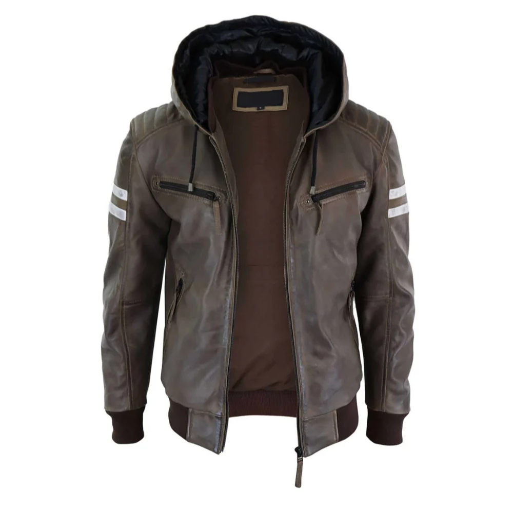 Brown Outlaw Hooded Jacket