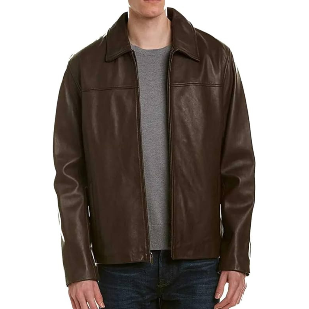 Chic-Brown-Leather-Jacket-with-Shirt-Collar