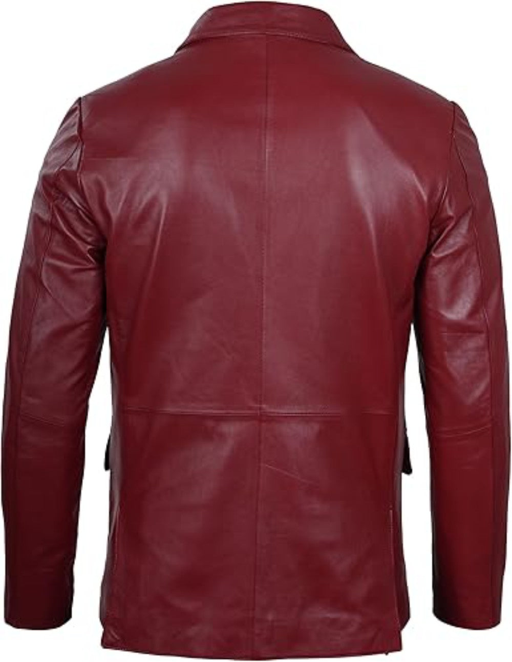 Maroon Lambskin Luxe Blazer