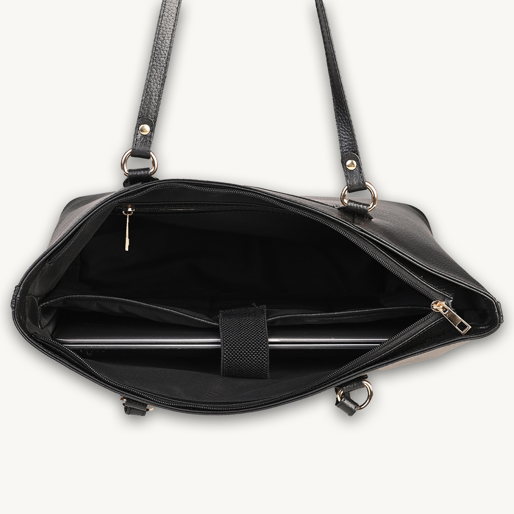Modern Black Professional Tote