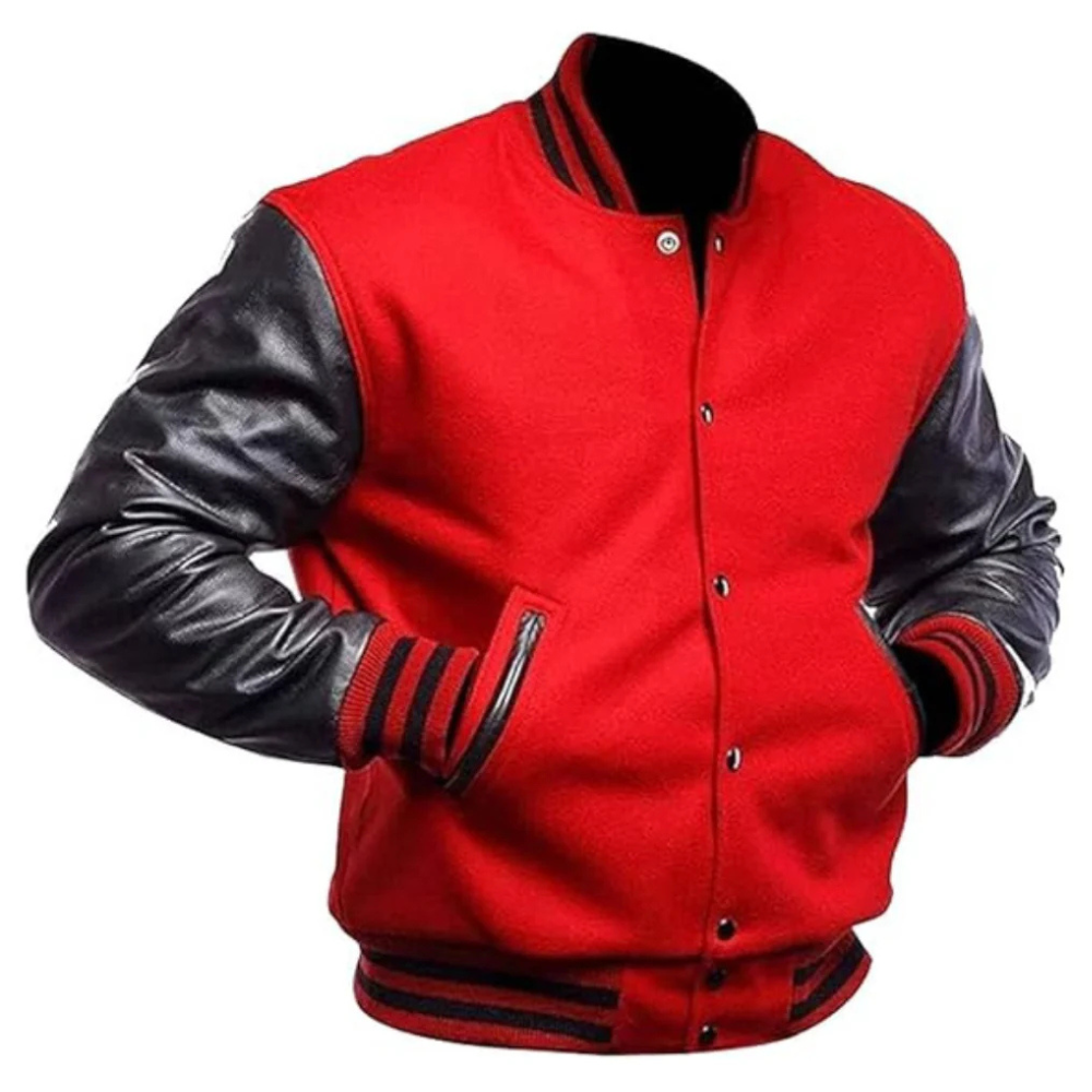 Red & Black Scholar Varsity Jacket