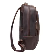 Rustic Brown Leather Business Leather Backpack