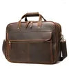 Rustic Leather Briefcase for Men