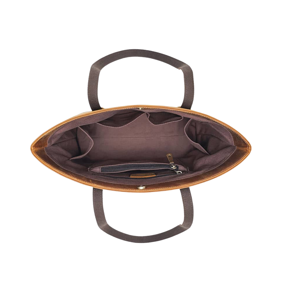Saddle Brown Vintage Tote Bag