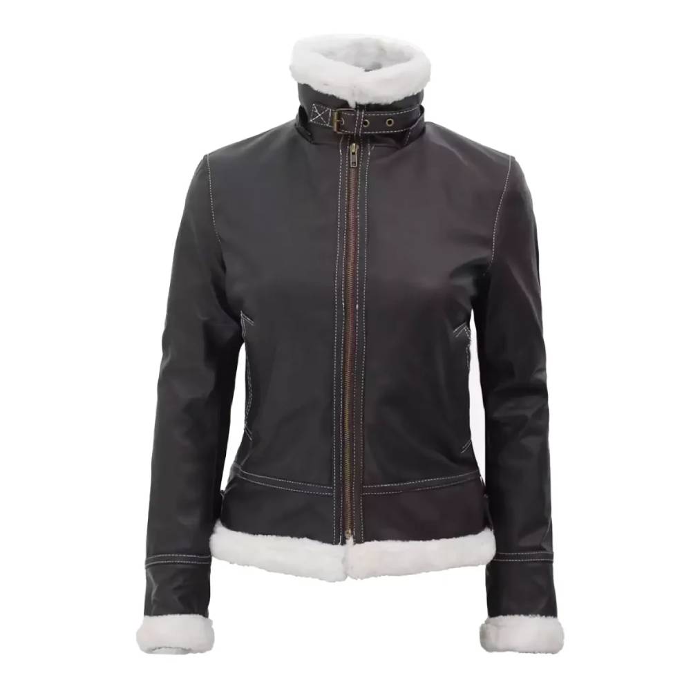Women's Faux Shearling Jacket: Stylish Shearling Look