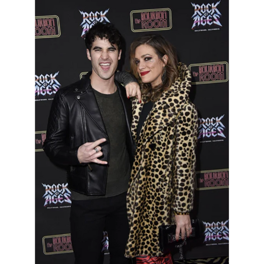 Darren Criss Black Leather Jacket