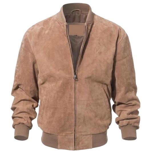 Camel-Brown-Maverick-Suede-Jacket