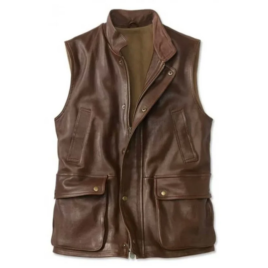 Brown-Sabre-Biker-Vest