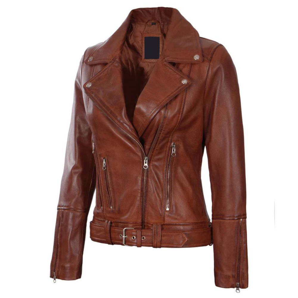Brown Vixen Biker Jacket