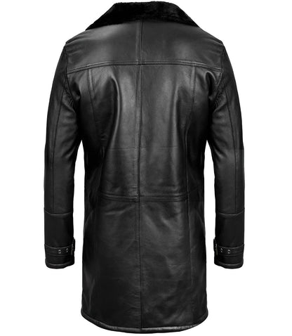 Deep Black Rogue Shearling Coat