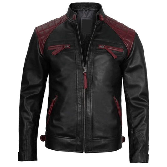 Edgy-Black-Maroon-Biker-Jacket
