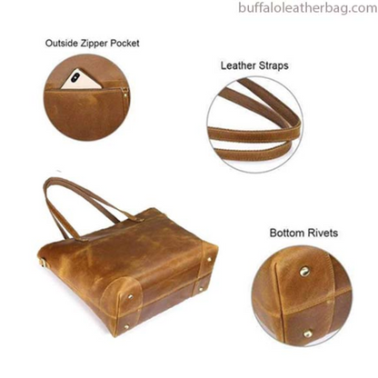 Tan Bella Tote Bag