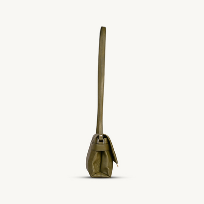 Olive Green Allure Flap Crossbody