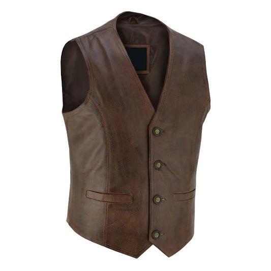 Vintage-Brown-Classic-Vest