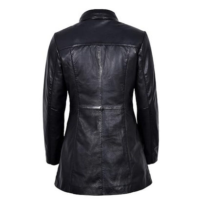 Black Falcon Trench Coat