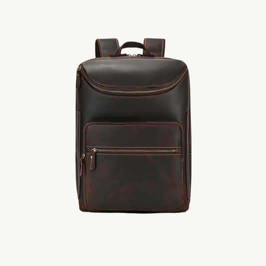 ﻿Brown Executive Leather Backpack