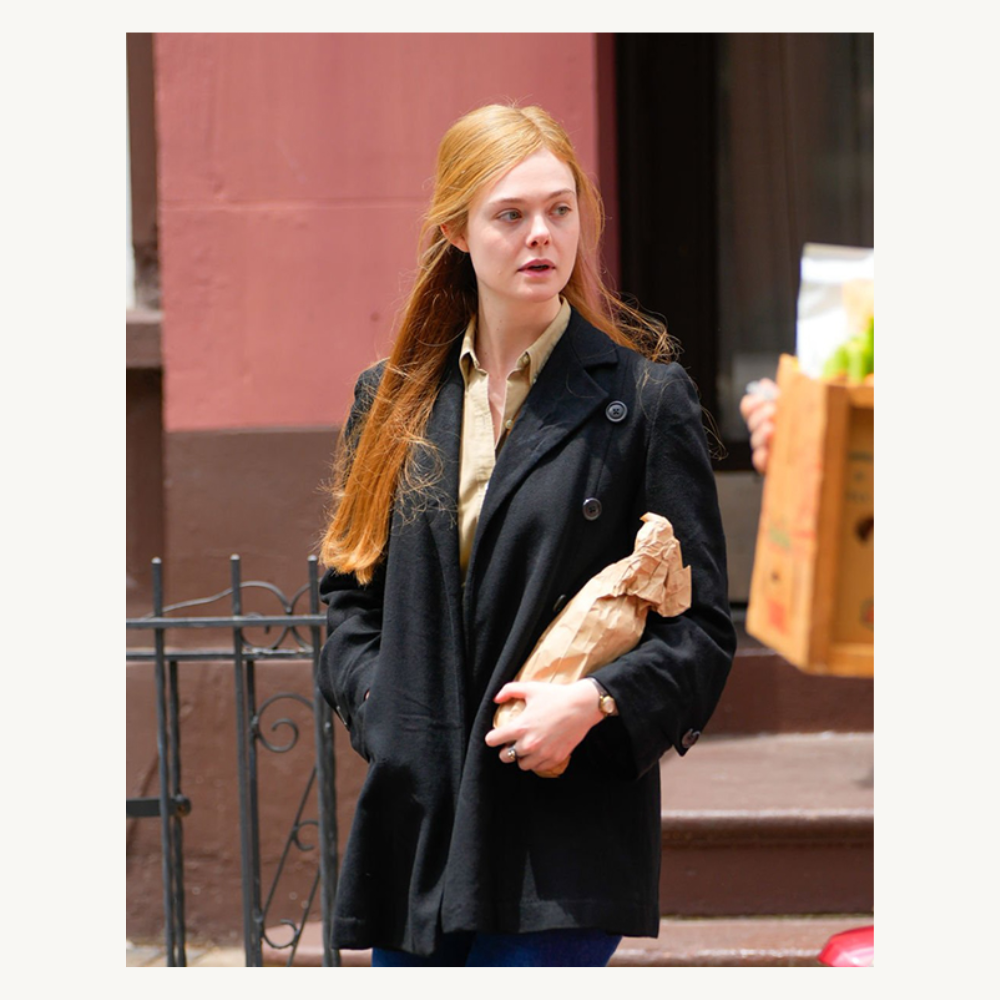 A Complete Unknown Elle Fanning Black Blazer