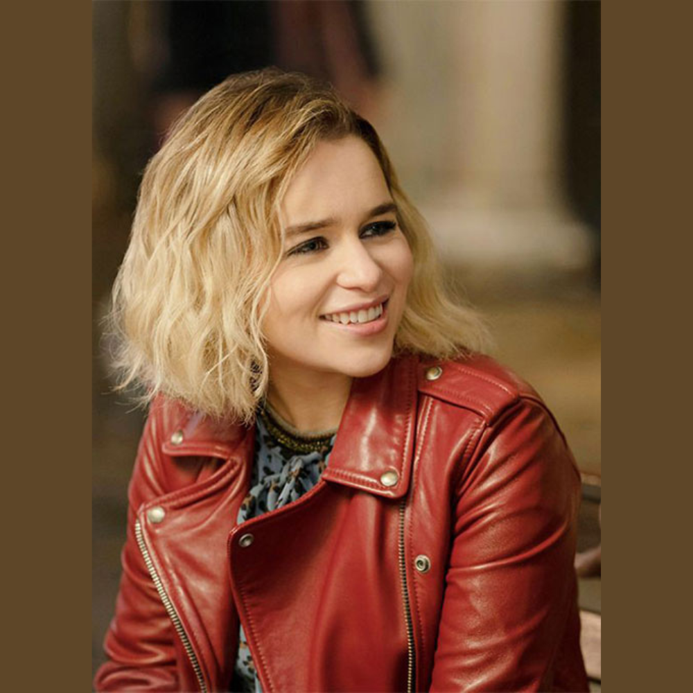 Emilia-Clarke's-Last-Christmas-Leather-Jacket