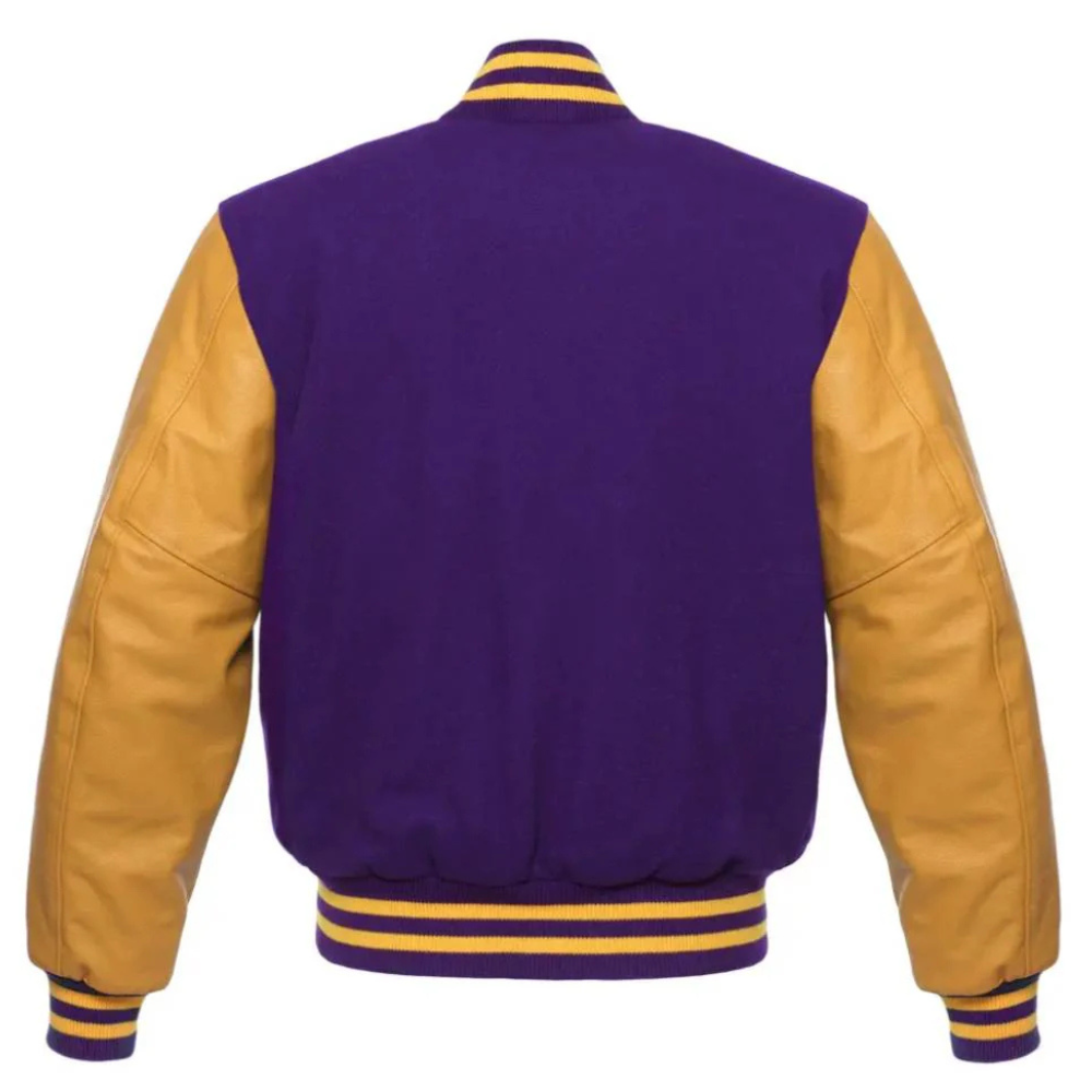Purple Gold Royalty Varsity Jacket