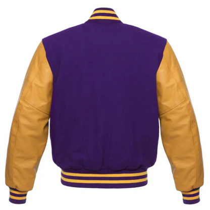 Purple Gold Royalty Varsity Jacket