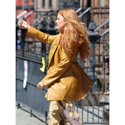 Blake Lively It Ends with Us Leather Jacket