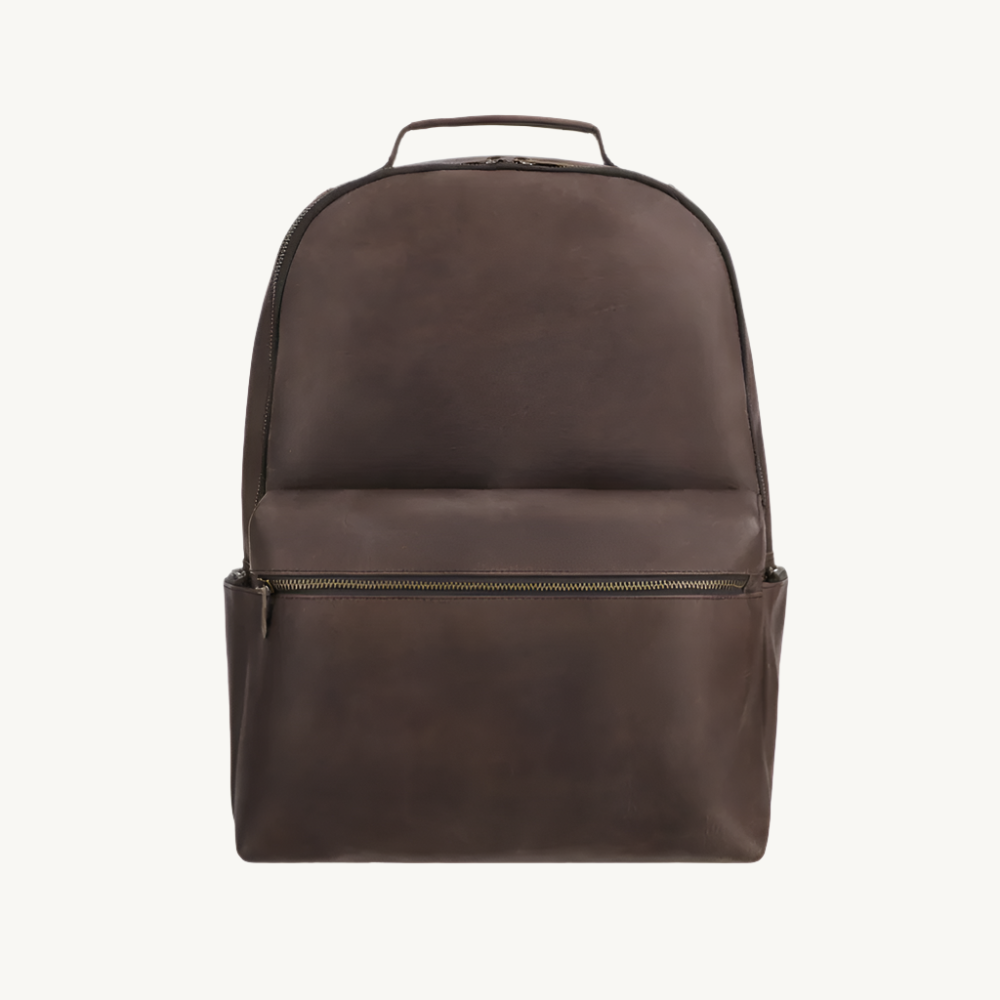 Rustic-Brown-Leather-Backpack