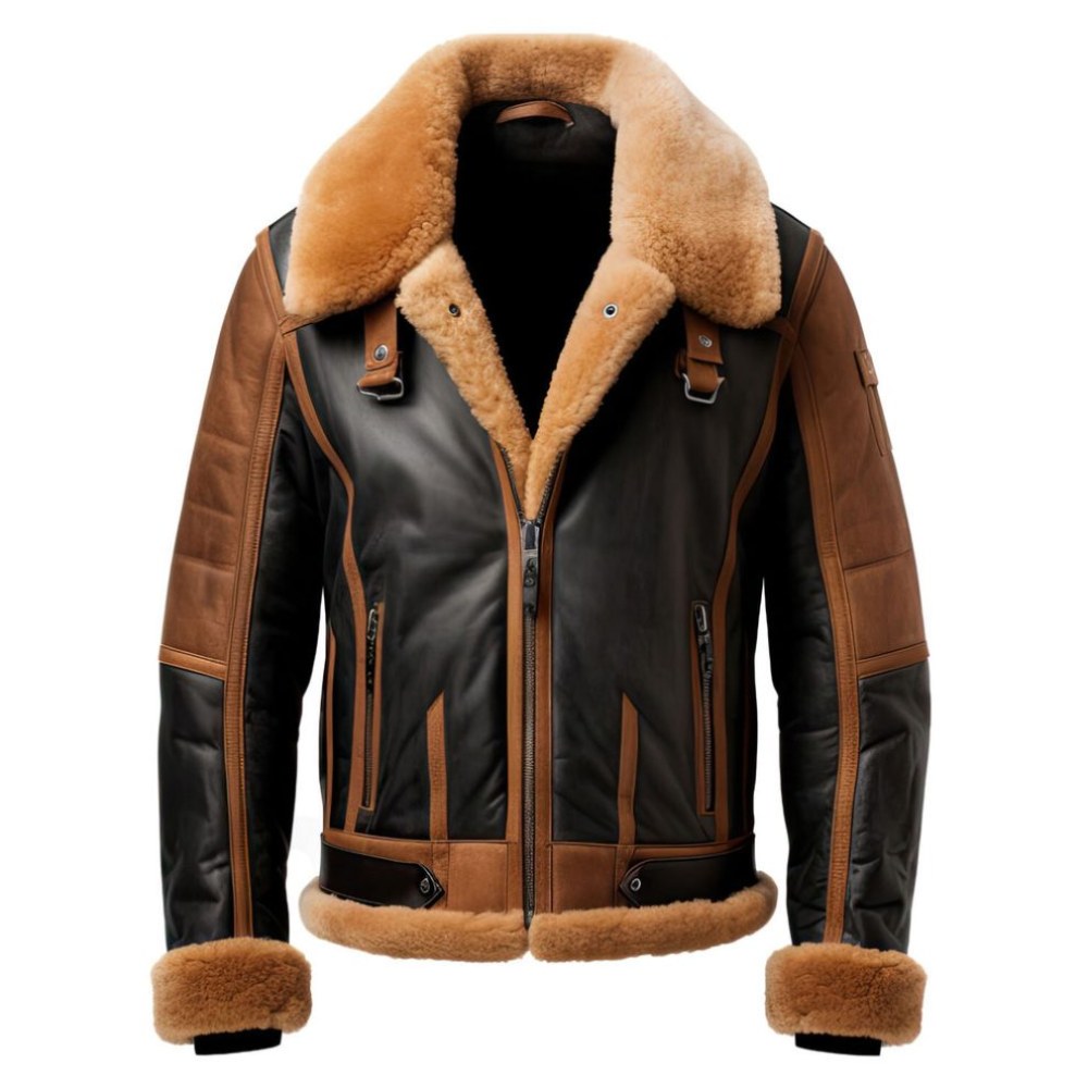 Brown-Stealth-Shearling-Jacket