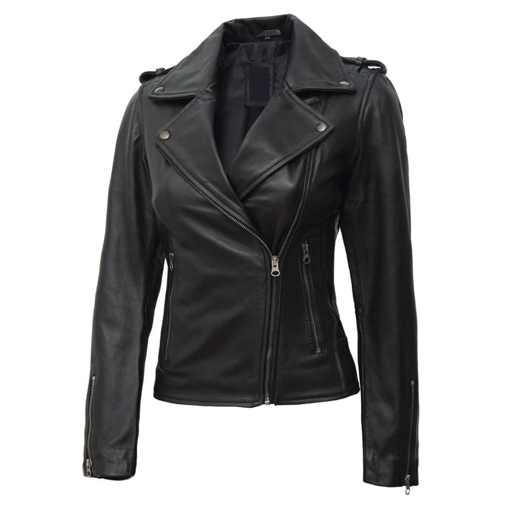 Black Tranquil Biker Jacket