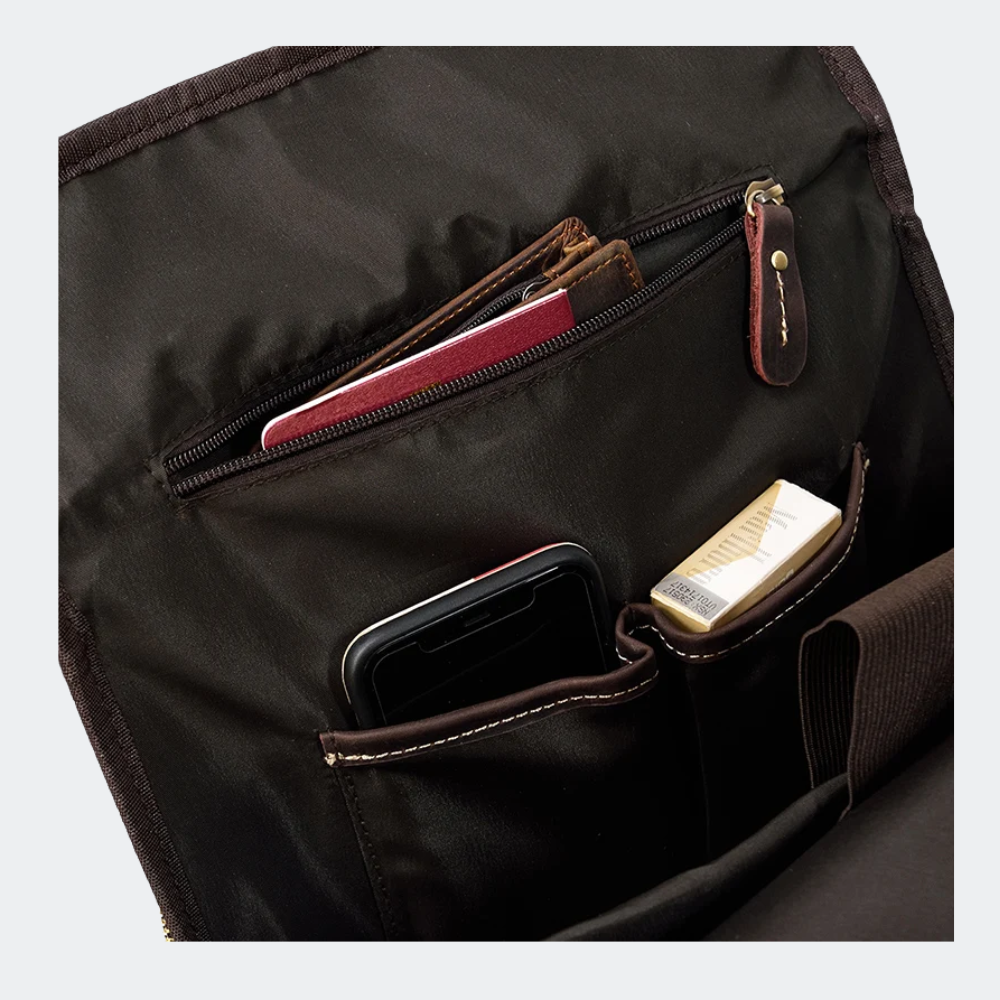 Heritage Dark Brown Laptop Backpack