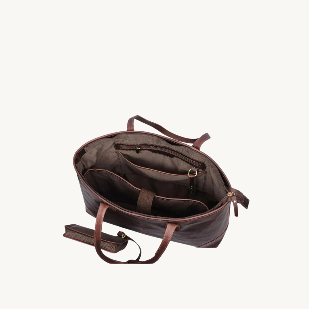 Duchess Brown Leather Tote