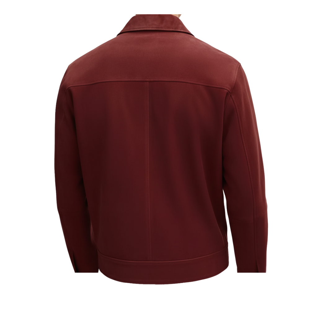 Eugenio Franceschini Emily In Paris Red Suede Jacket