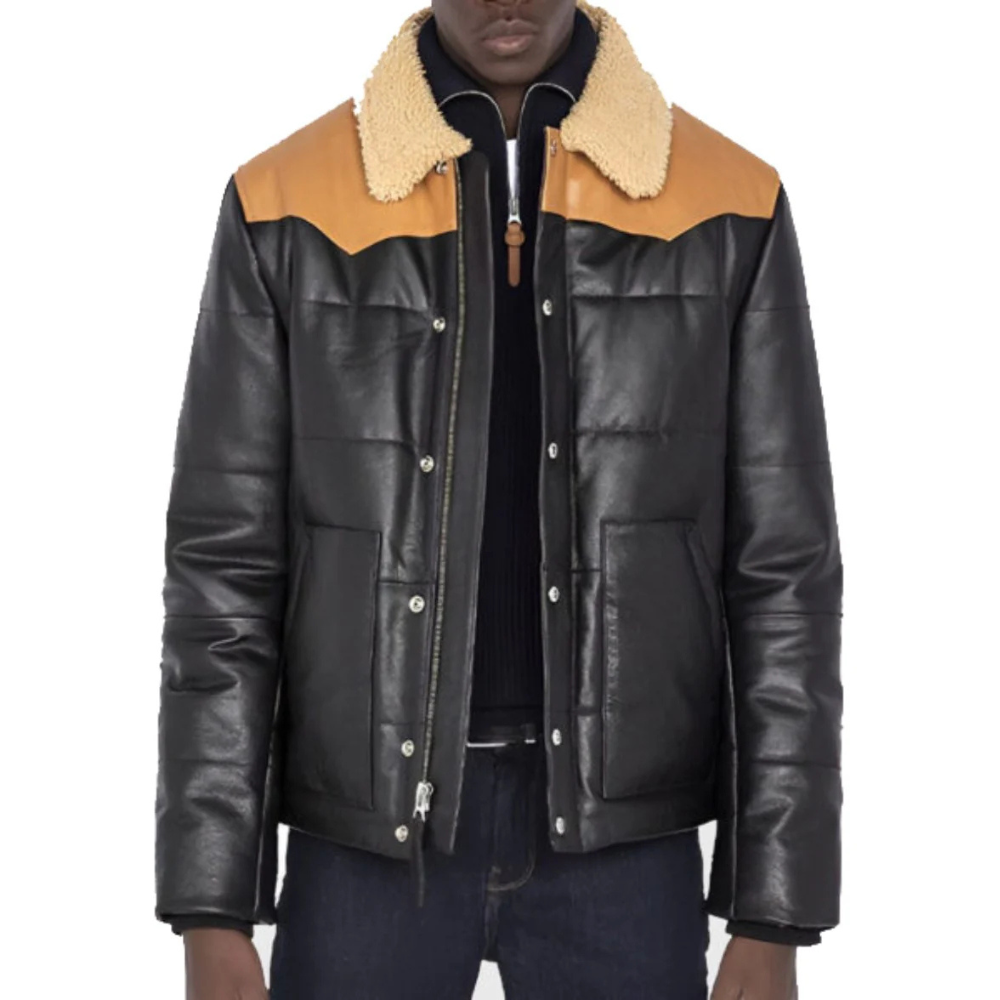 ﻿Black Kodiak Shearling Jacket