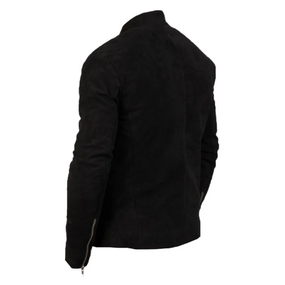 ﻿Dark Desire Tan Suede Jacket