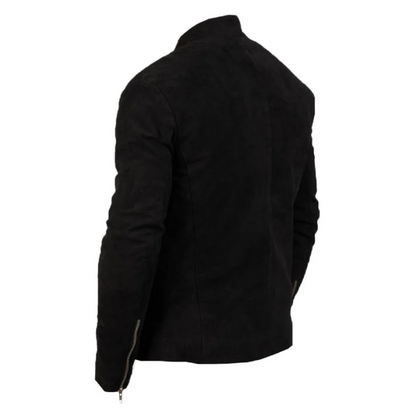 ﻿Dark Desire Tan Suede Jacket