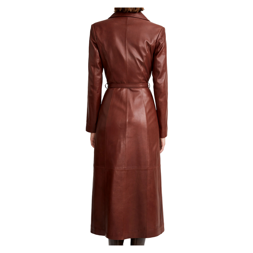 Women's Distressed Dark Brown Real Leather Cropped Jacket - Classic Style  Regenerated Description