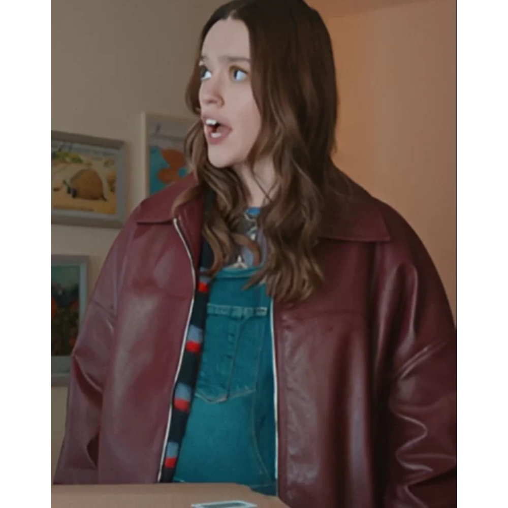 Daddy Issues S01 Gemma Leather Bomber Jacket