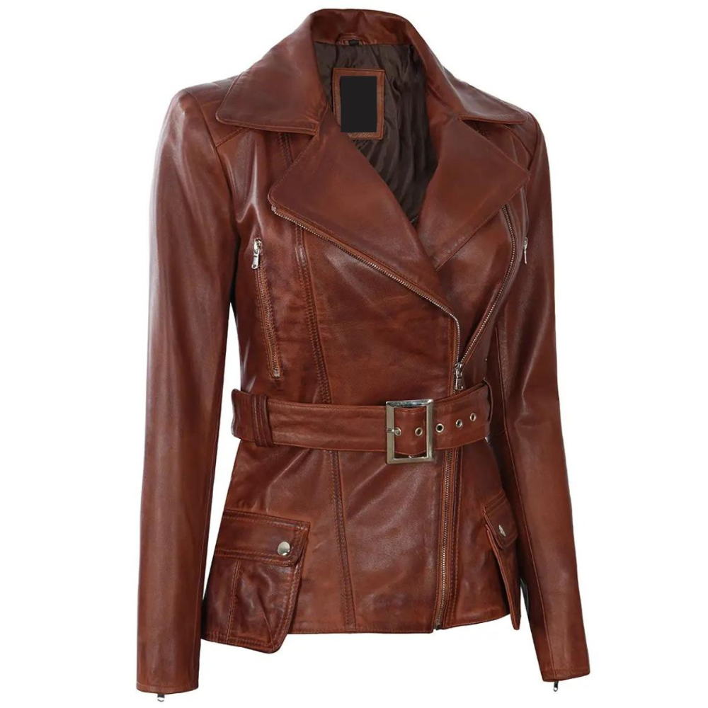 Brown Luminance Biker Jacket
